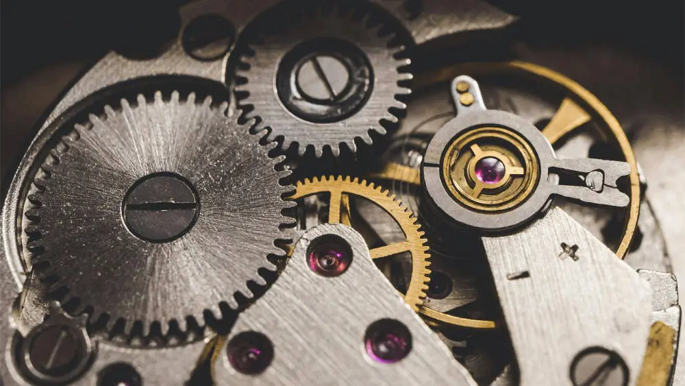 Uhrwerk als Symbol für die innere Uhr und den Chronotyp Chronotyp 2