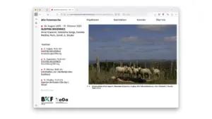 Sleeping Resistence - Ausstellung - Screenshot der Ankündigung der Ausstellung